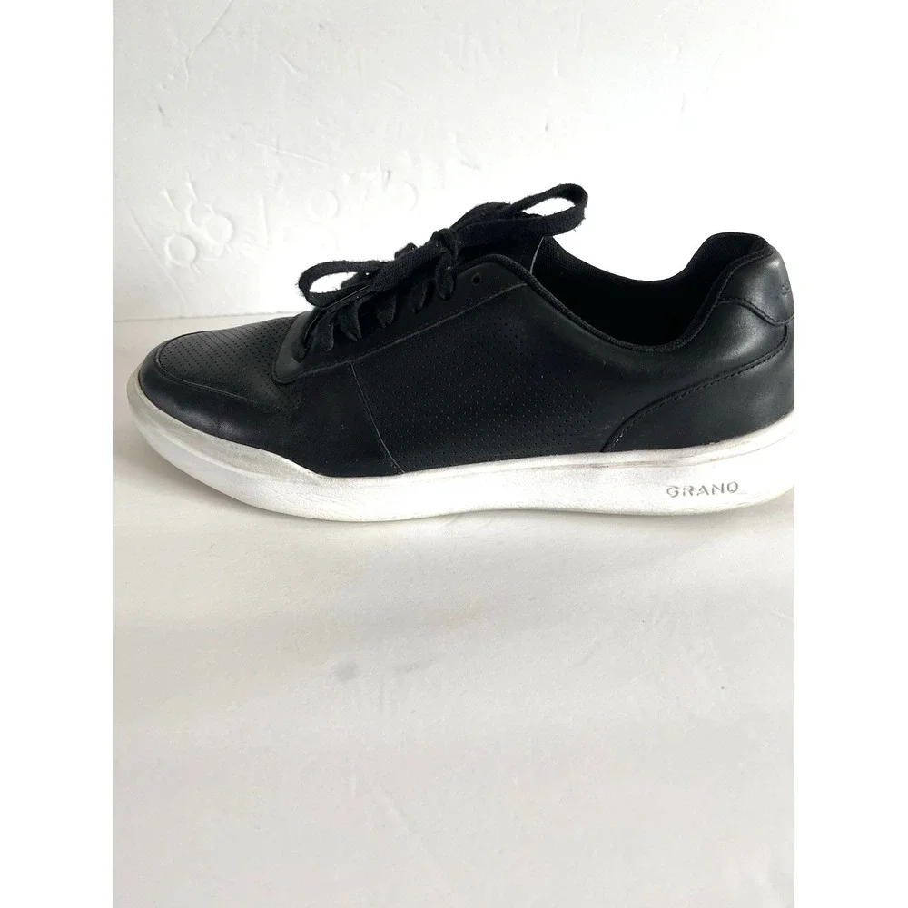 Mens Cole Haan Grand Crosscourt Black Shoe Low Top Sneaker Size 10 1/2 W